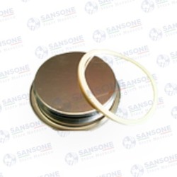 SANSONE CITERNE   50 LITRES POUR HUILE D'OLIVE  -EN INOX 18/10 AGRAFE MODEL + BOUTEILLE 1 LT EN VERRE