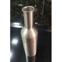 SANSONE SET DE HUILE ET VINAIGRE EN INOX, SALIÈRE ET POIVRIER EN VERRE AVEC SUPPORT INOX 18/10 - 4 PIÈCES