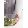 SANSONE SET DE HUILE ET VINAIGRE EN INOX, SALIÈRE ET POIVRIER EN VERRE AVEC SUPPORT INOX 18/10 - 4 PIÈCES