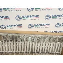 Couverts de poisson 26 pièces + Plateux service en inox 18/10