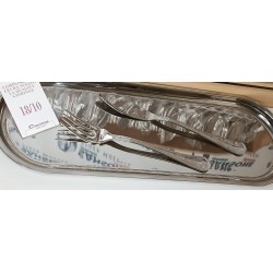 Couverts de poisson 26 pièces + Plateux service en inox 18/10
