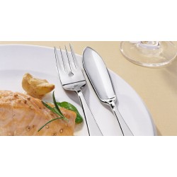 Couverts de poisson 26 pièces + Plateux service en inox 18/10