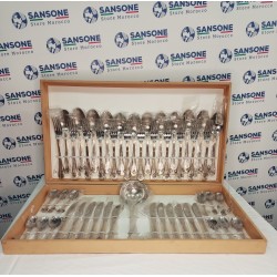 Ensemble de 48 pièces + Louche, Vaisselle en acier inoxydable 18/10 de qualité alimentaire