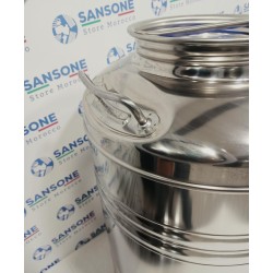 SANSONE CITERNE 100 LITRES POUR HUILE D'OLIVE-EN INOX 18/10 - AGRAFE MODEL