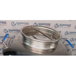 SANSONE CITERNE 100 LITRES POUR HUILE D'OLIVE-EN INOX 18/10 - AGRAFE MODEL
