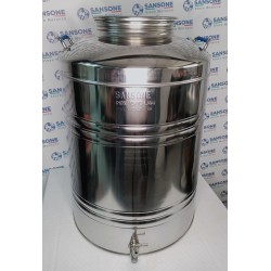 SANSONE CITERNE 100 LITRES POUR HUILE D'OLIVE-EN INOX 18/10 - AGRAFE MODEL