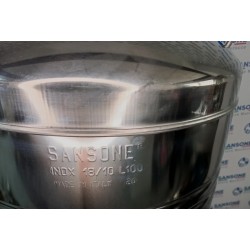 SANSONE CITERNE 100 LITRES POUR HUILE D'OLIVE-EN INOX 18/10 - AGRAFE MODEL