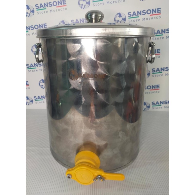 SANSONE MATURATEUR 25KG POUR MIEL / AMLOU EN INOX 18/10
