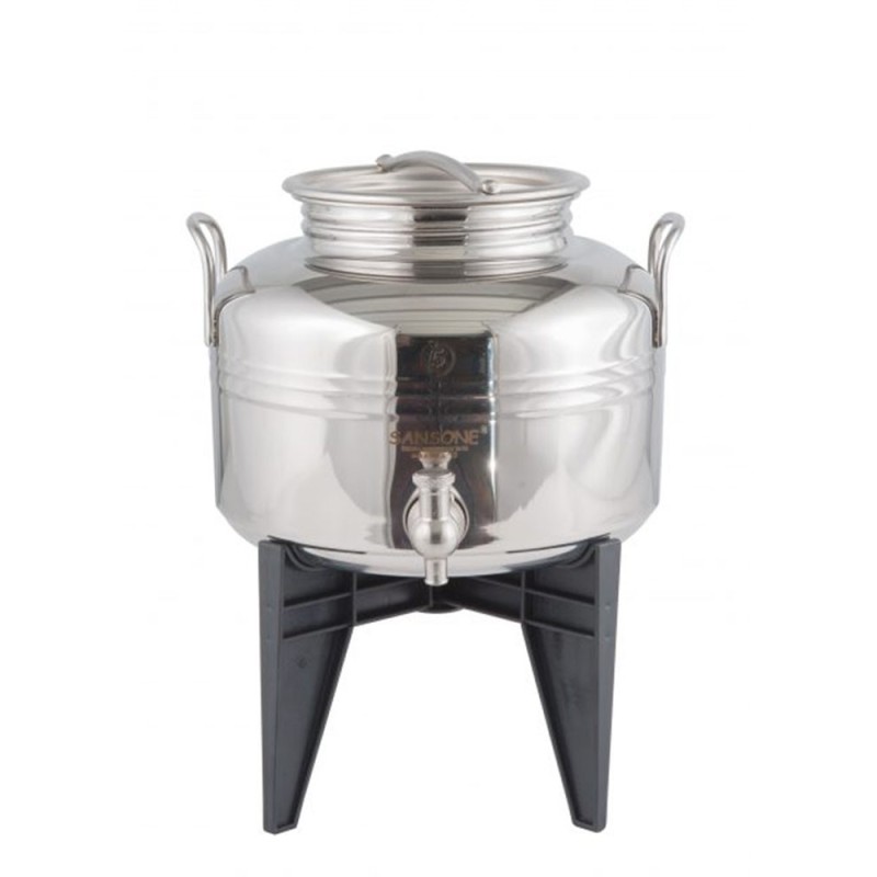 SANSONE CITERNE 5 LITRES POUR HUILE D'OLIVE-EN INOX 18/10 - EUROPA MODEL
