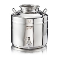 SANSONE CITERNE 15 LITRES POUR HUILE D'OLIVE-EN INOX 18/10 - EUROPA MODEL