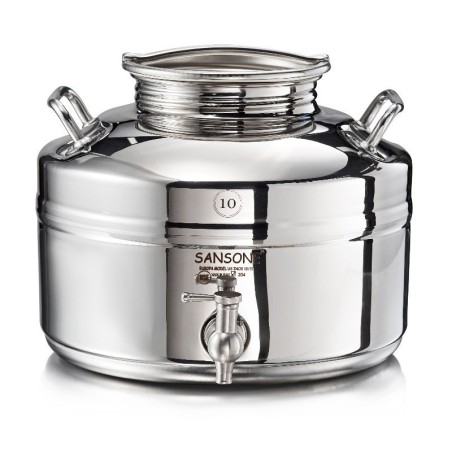 SANSONE CITERNE 10 LITRES POUR HUILE D'OLIVE-EN INOX 18/10 - EUROPA MODEL