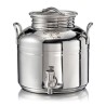 SANSONE CITERNE 3 LITRES POUR HUILE D'OLIVE-EN INOX 18/10 - EUROPA MODEL