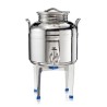 SANSONE CITERNE 3 LITRES POUR HUILE D'OLIVE-EN INOX 18/10 - EUROPA MODEL
