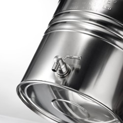 SANSONE CITERNE 100 LITRES POUR HUILE D'OLIVE-EN INOX 18/10 - AGRAFE MODEL