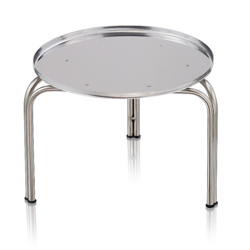 SUPPORT ROND AVEC 3 PIEDS EN INOX 18/10 POUR CITERNE 50 LITRES